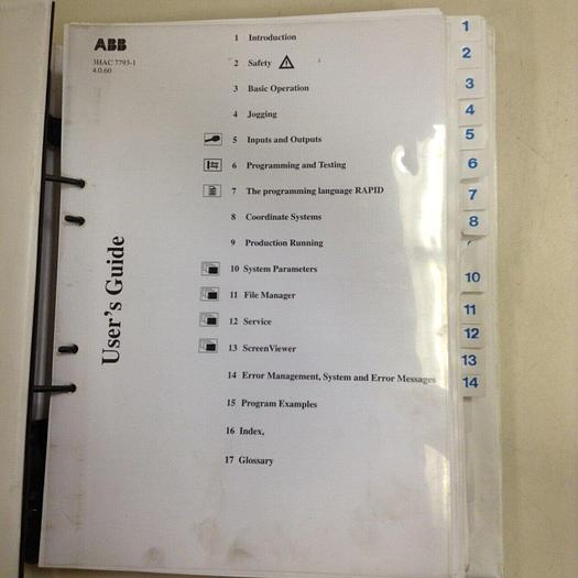 Used ABB User's Guide 3HAC 7793-1 USED