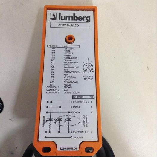 Used LUMBERG Sensor Distribution Box ASBV8-5/LED #79974