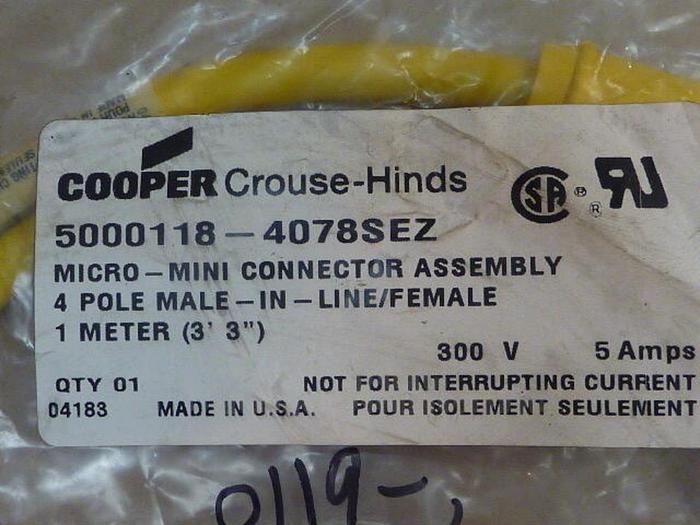 COOPER Connector Assembly 5000118-4078SEZ #29788