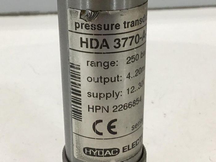 Used HYDAC Pressure Transducer HDA 3770-A-250-188 #126590
