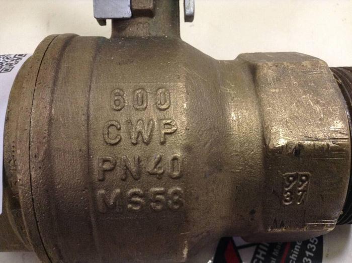 Used RUB INC 2" Ball Valve PN40 MS58 #75846