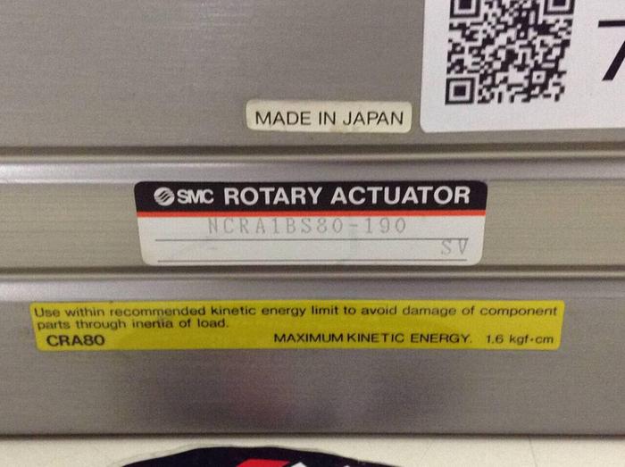 Used SMC Rotary Actuator NCRA1BS80-190 #74499