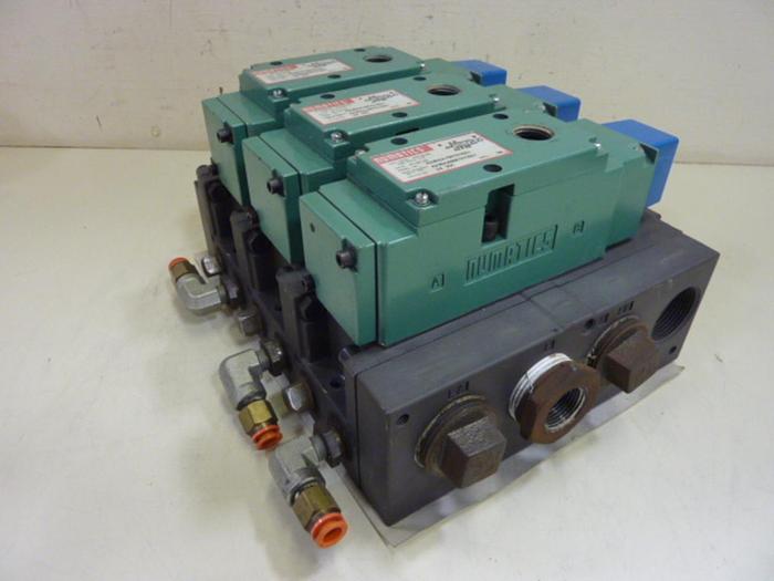 Used NUMATICS Control Block w/ Valves A24BA415RT61E61 #60118