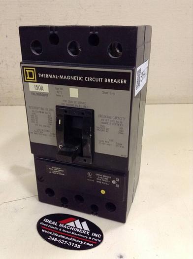 Used SQUARE D 150 Amp Circuit Breaker KAL361501021 USED