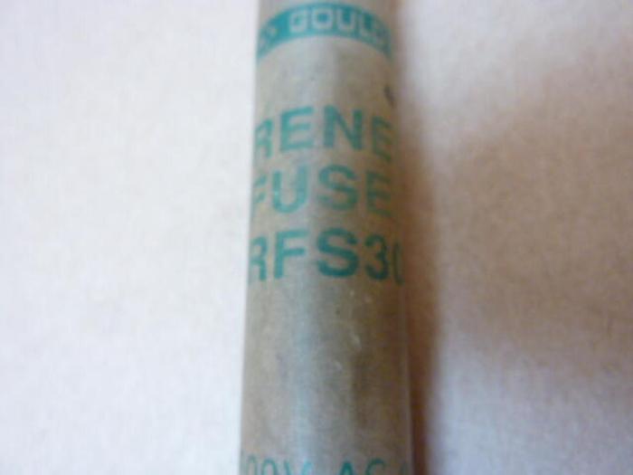 Used GOULD / SHAWMUT 30 Amp Fuse RFS30 #38992