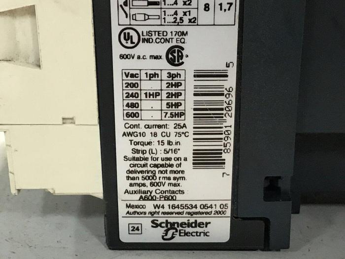 Used TELEMECANIQUE Contactor LC1D09 #120082