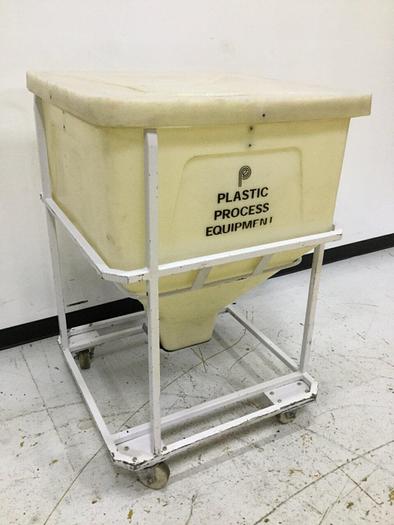 Used PPE Plastic Rolling Surge Bin MTB375 USED