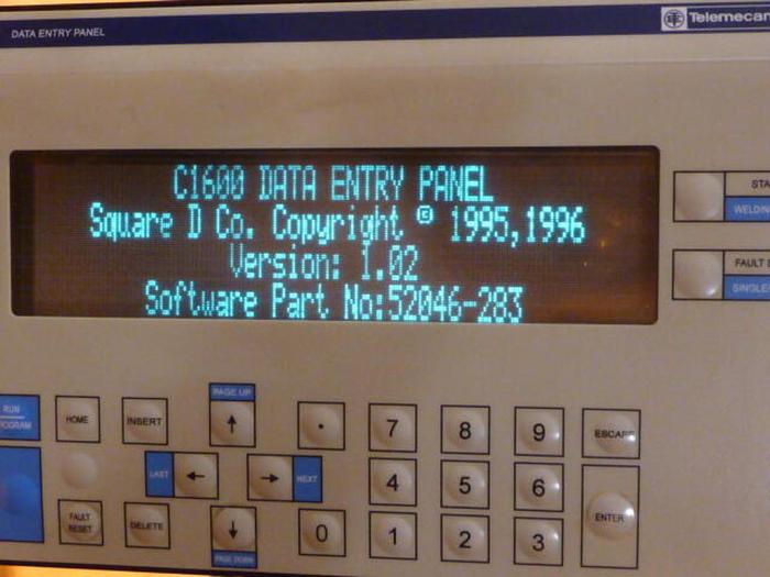 Used SQUARE D Welding Operator Panel W81491349 USED