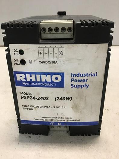 Used RHINO Power Supply PSP24-240S #139612