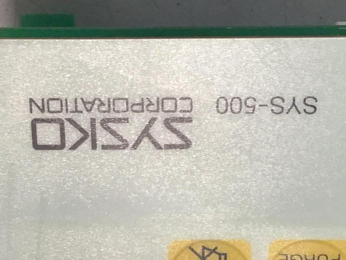 Used SYSCO Control Panel SYS-500 #125132