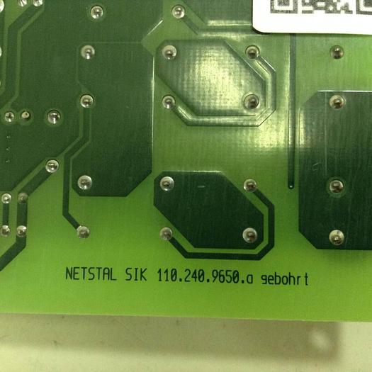Used NETSTAL Relay Board SIK 110.240.9651.A #77844