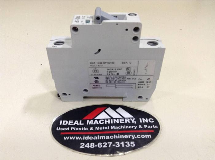 Used ALLEN BRADLEY 15 Amp Circuit Breaker 1492-SP1C150 SER C #75168