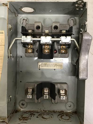Used SIEMENS 30 Amp ITE Heavy Duty Vacu-Break F-351 #127050