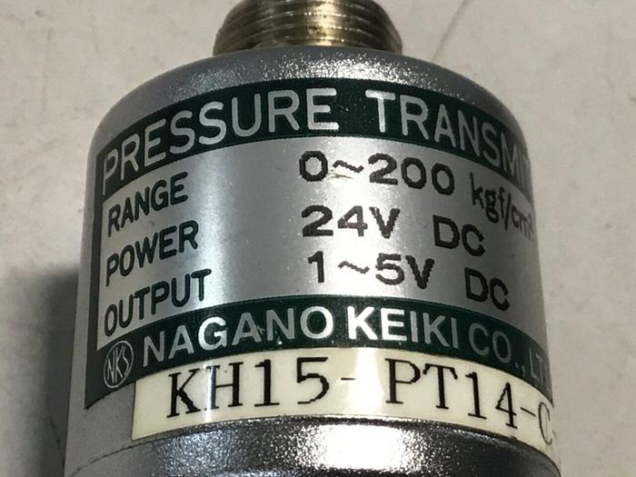 Used NAGANO Pressure Transmitter KH15-PT14-C-200-0.25 #126519