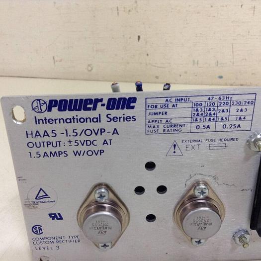 Used POWER ONE Power Supply HAA5-1.5/OVP-A #71492