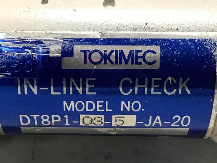Used TOKIMEC Check Valve DT8P1-03-20-JA-20 #126640