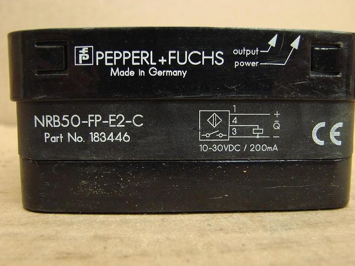 Used PEPPERL & FUCHS Inductive Sensor NRB50-FP-E2-C Used