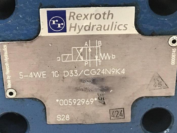 Used REXROTH Valve 54WE10D33/CG24N9K4 Used #129939