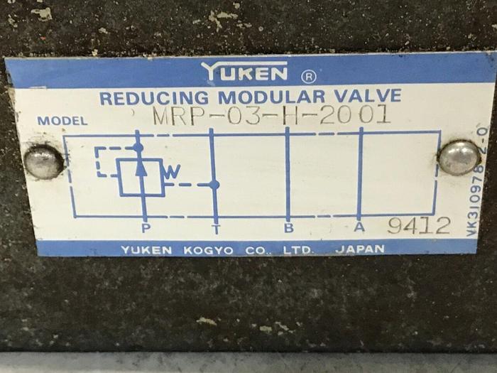 Used YUKEN Valve MRP-03-H-2001 #135635