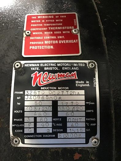 Used COMPAIR INC 50 HP Air Compressor 218K08-108 Used