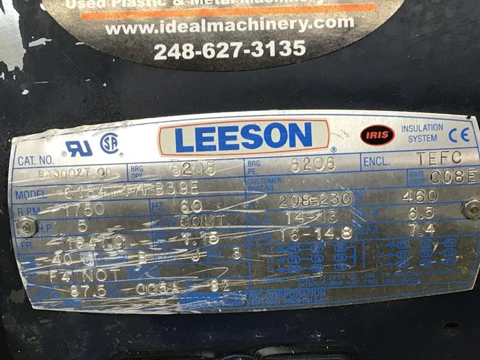 Used LEESON ELECTRIC CO 5 HP Motor C184T17FB39E #132174