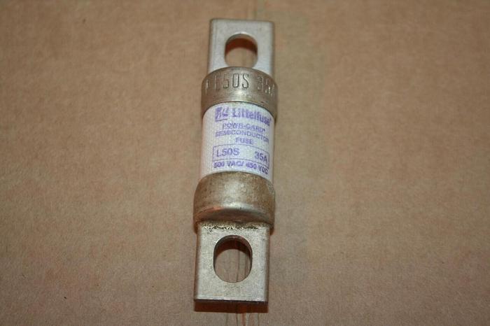 Used LITTELFUSE 35 Amp Semiconductor Fuse L50S-35 Used