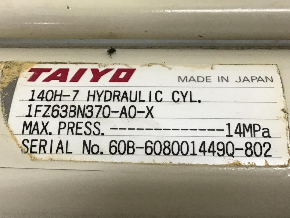 Used TAIYO Injection Sled Hydraulic Cylinder 140H-7 #133584