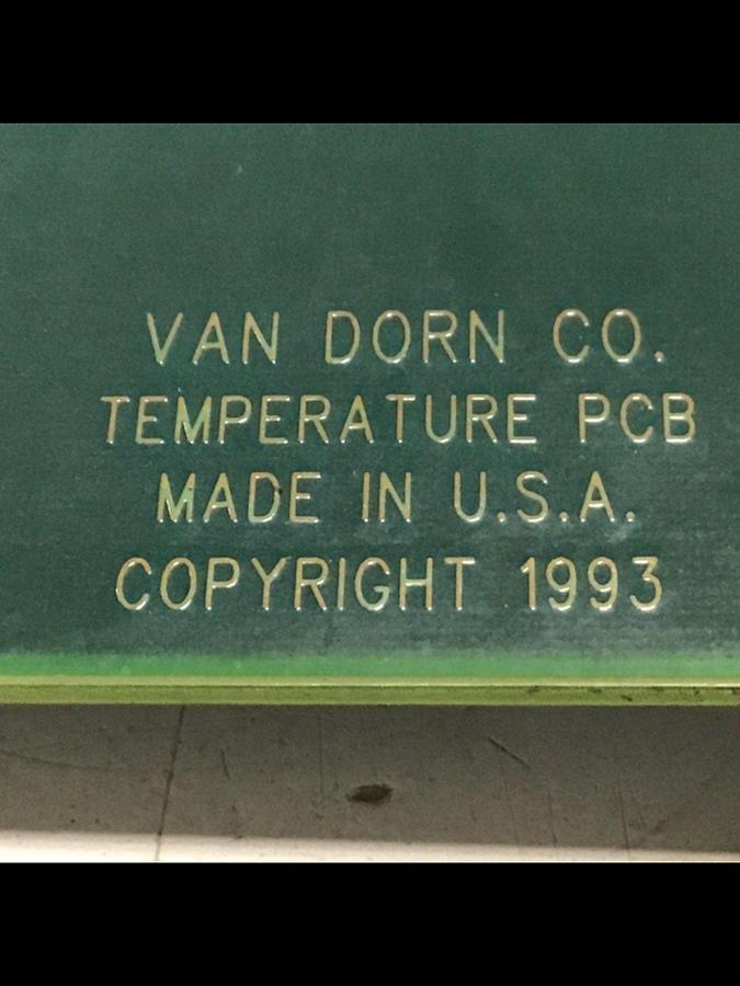 Used VAN DORN Temperature Circuit Board PC330-021 330-021 #136397