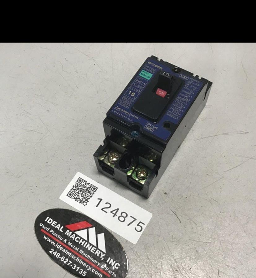 Used MITSUBISHI 10 Amp Circuit Breaker NF30-CS-10 USED