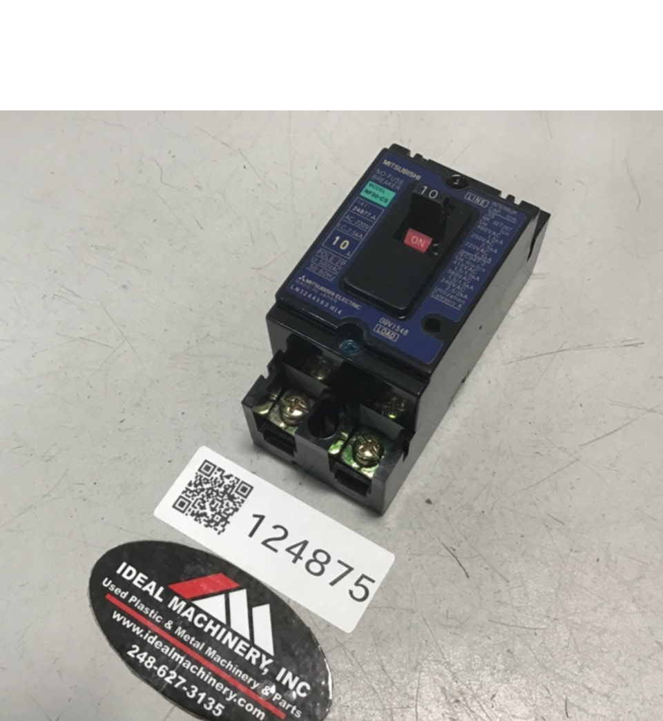 Used MITSUBISHI 10 Amp Circuit Breaker NF30-CS-10 USED