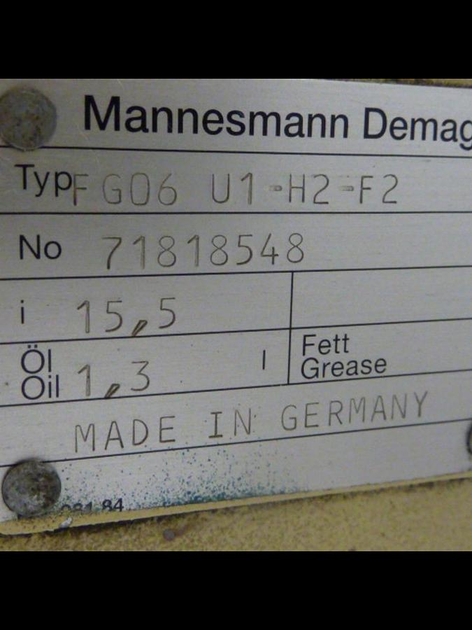 Used MANNESMANN DEMAG Microspeed Unit FG06 U1-H2-F2 Used