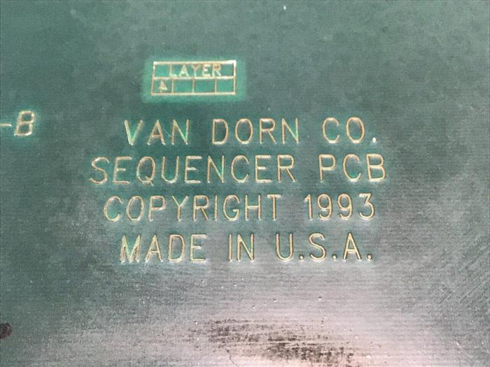 Used VAN DORN Sequencer Circuit Board PC330-029 330-029 Used