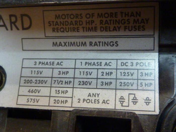 Used ALLEN BRADLEY 30 Amp Disconnect Switch 1494V-DS30 SER A #33739