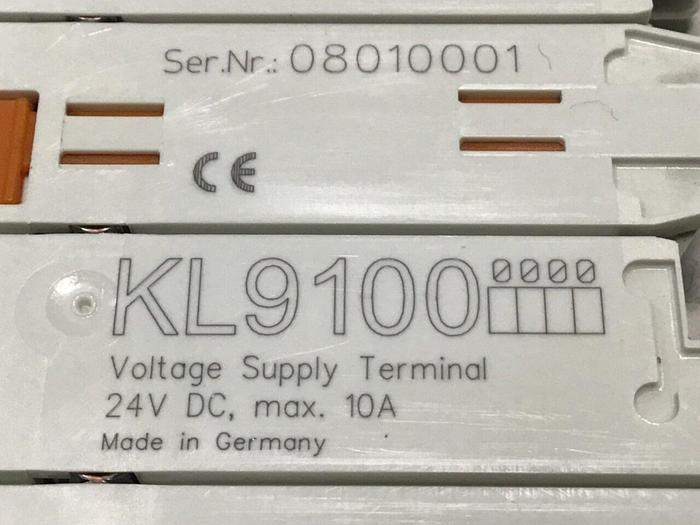 Used BECKHOFF Power Supply Terminal KL9100 #125227