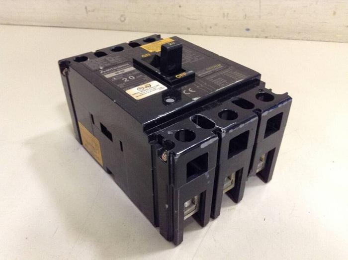 Used MITSUBISHI 20 Amp Circuit Breaker NF-SF3020 #75503