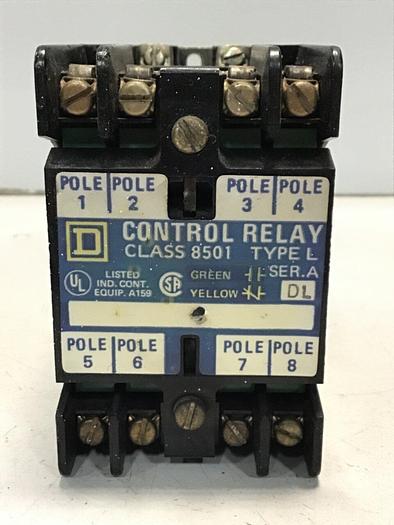 Used SQUARE D Control Relay 8501-L0-80 #120663