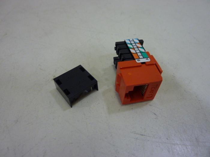 LEVITON Black Snap-In Jack 41108-RO5 #58117