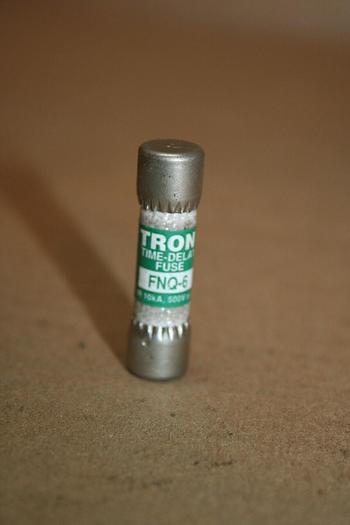 Used TRON / BUSSMANN 6 Amp Fuse FNQ-6 #19909