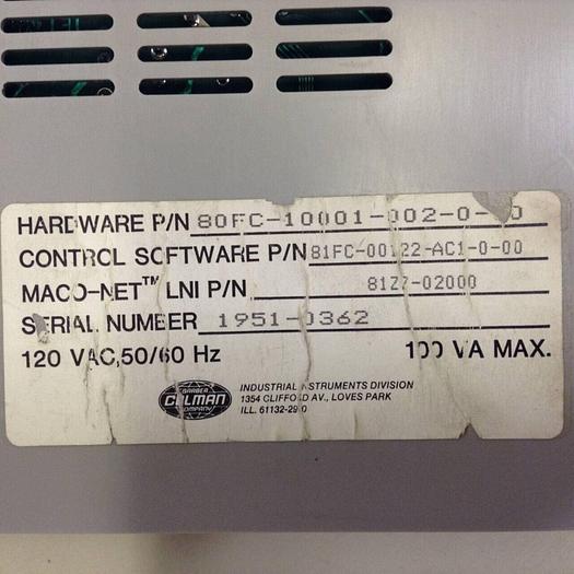 Used BARBER COLMAN Positioning Module 80FC-10001-002-0-00 #78214