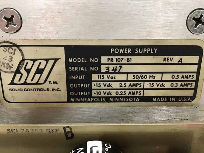 Used SCI Power Supply PR 107-B1 #37642