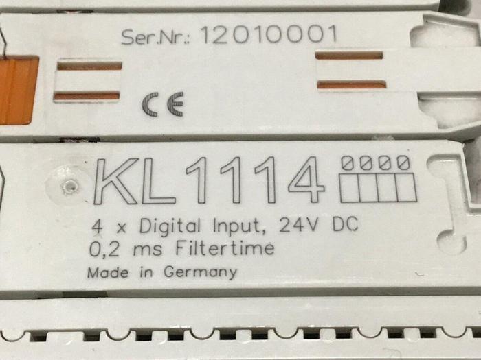 Used BECKHOFF 4-Channel Digital Input Terminal KL1114 #125253