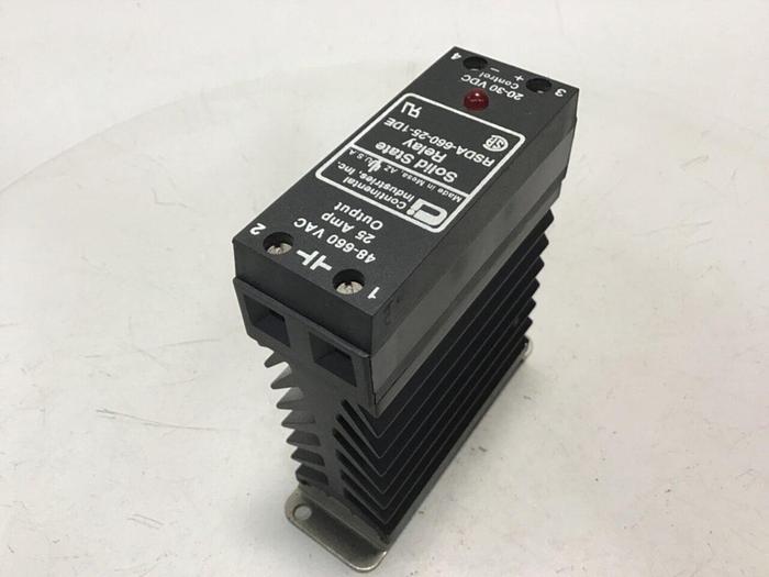 Used CONTINENTAL INDUSTRIES Solid State Relay RSDA-660-25-1DE #134789