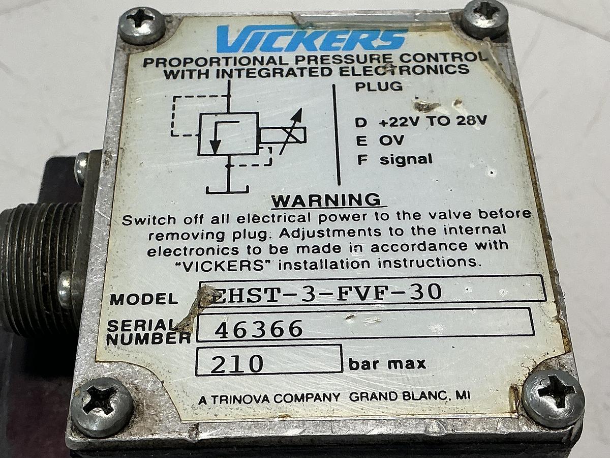 Used VICKERS EHST-3-FVF-30