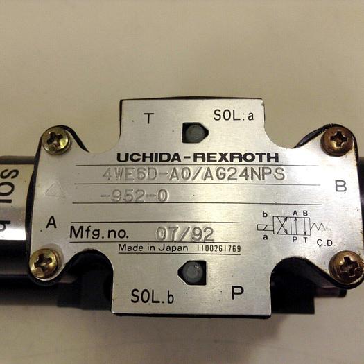 Used REXROTH Hydraulic Directional Valve 4WE6DA0AG24NPS9520 #102601