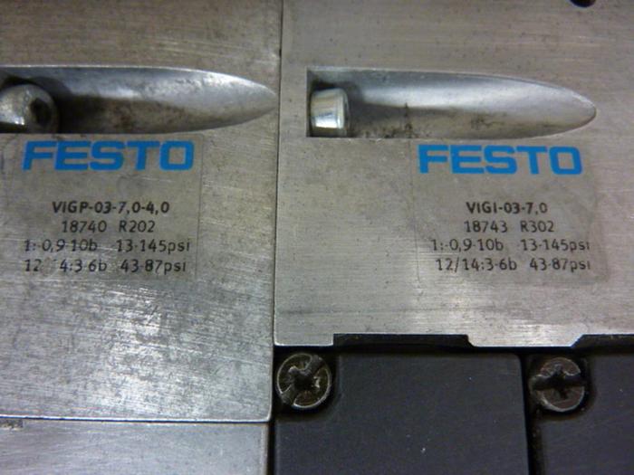 Used FESTO Control Block w/ Valves IFB8-03 #52798