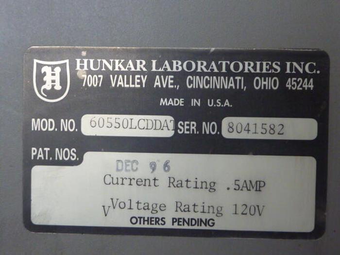 Used HUNKAR LABS Operator Interface 60550LCDDAT Used