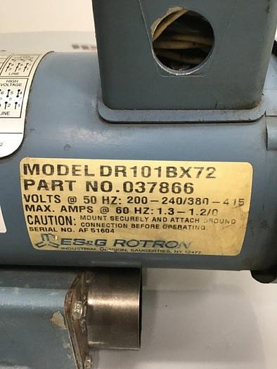Used ROTRON Regenerative Blower DR101BX72 #133336