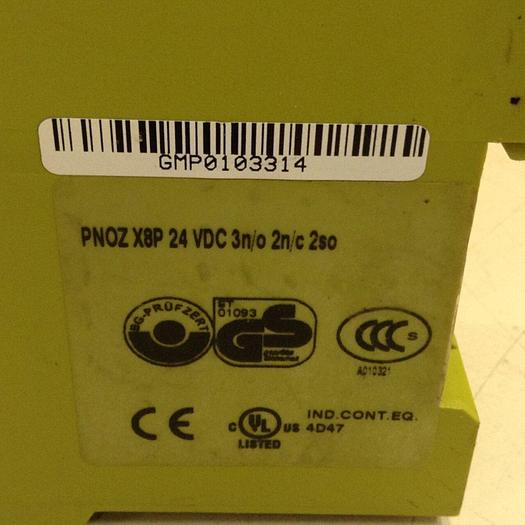 Used PILZ Safety Relay PNOZX8P24VDC3N/O2N/C250 #77725