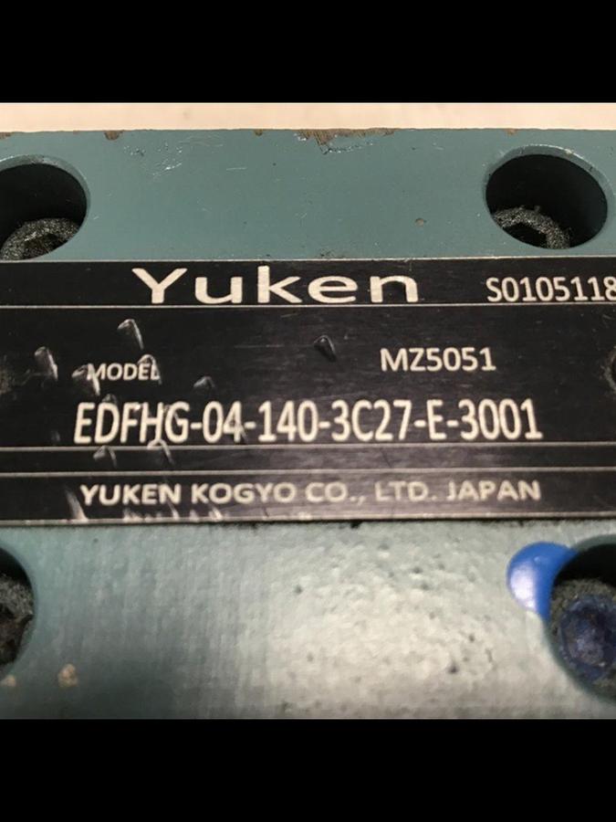 Used YUKEN Valve EDFHG-04-140-3C27-E-3001 #143728