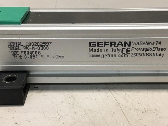 Used GEFRAN Linear Transducer PK-M-0300 #134033